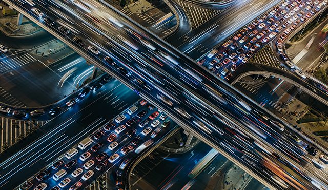 traffic system with speed control