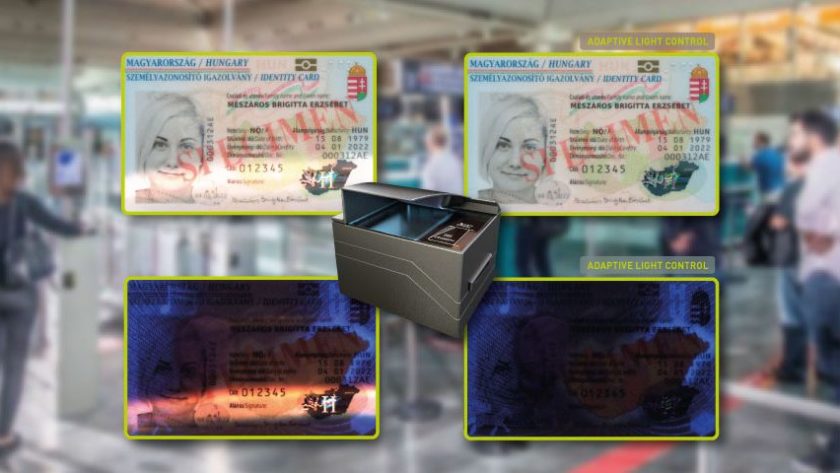 Adaptive Light Control for passport reading