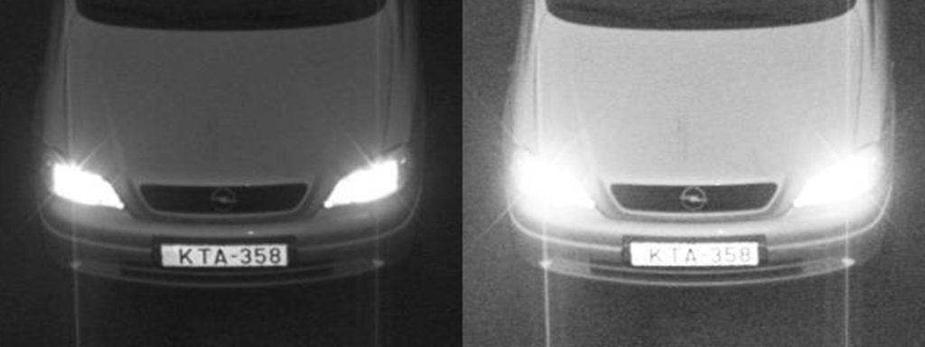 optimal vs overexposed imaging for ANPR