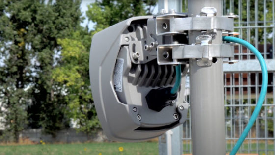 Einar Camera Shown from the Back Situated on a Pole
