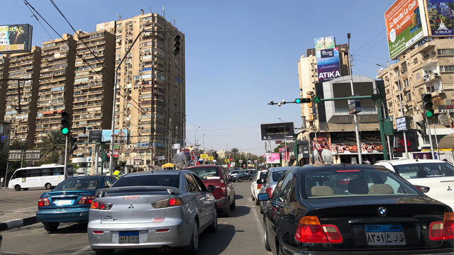 Traffic in Cairo, Egypt
