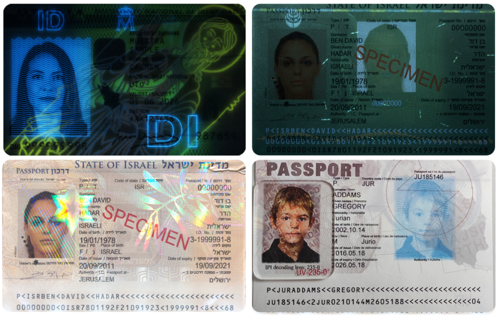 Strong Passport Features With Multicolored UV Patterns, Microfibers, Holograms, and JURA Security Solutions