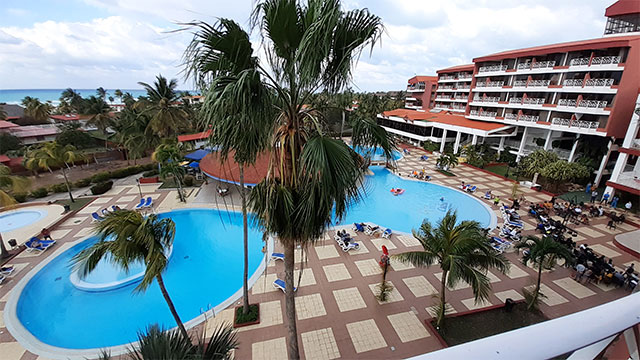 Swimming Pools Inside a Be Live Hotel in the Caribbean