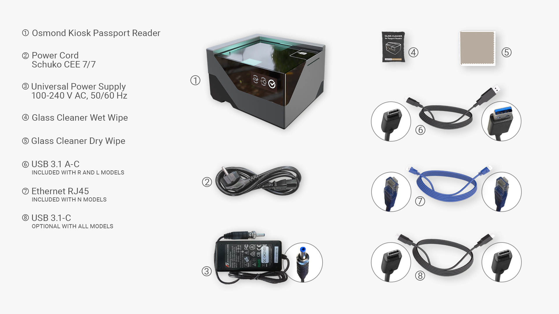 Osmond Kiosk Passport Reader And Id Scanner Adaptive Recognition 