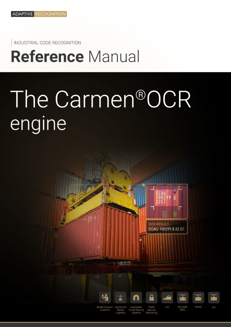 Container Code Recognition Carmen® OCR Software Library for Container Code Recognition - Adaptive ...