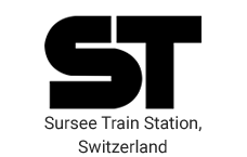 Sursee Train Station Switzerland Logo With Title