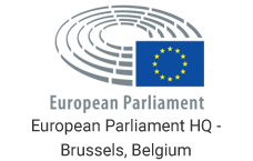 European Parliament HQ Logo With Title