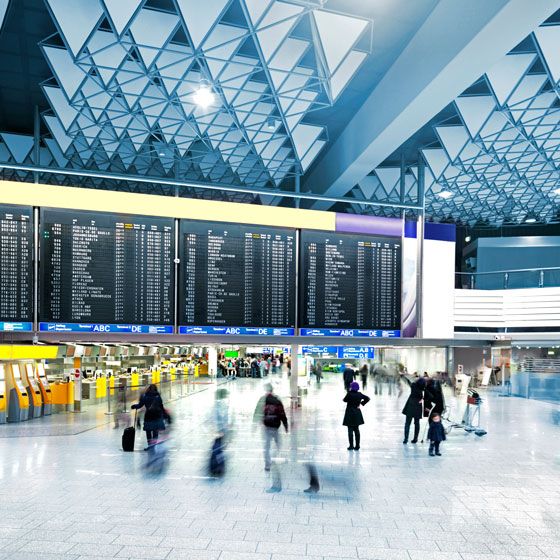 Airport self-service check-in