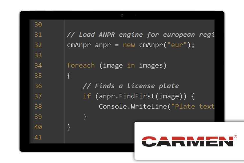 ANPR SDK Software Products - Carmen® FreeFlow