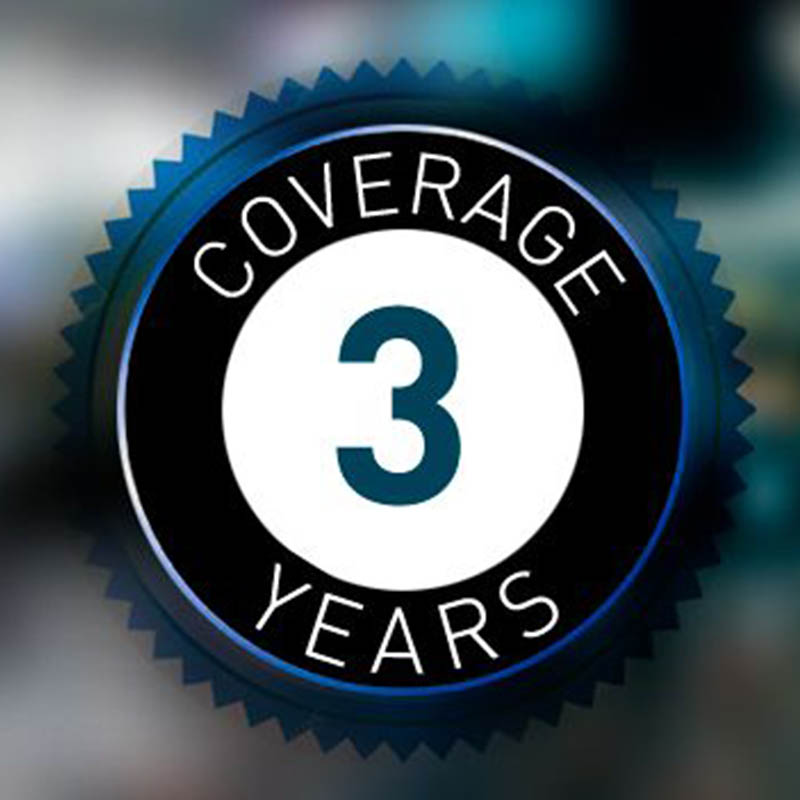 3 year warranty on adaptive recognition products