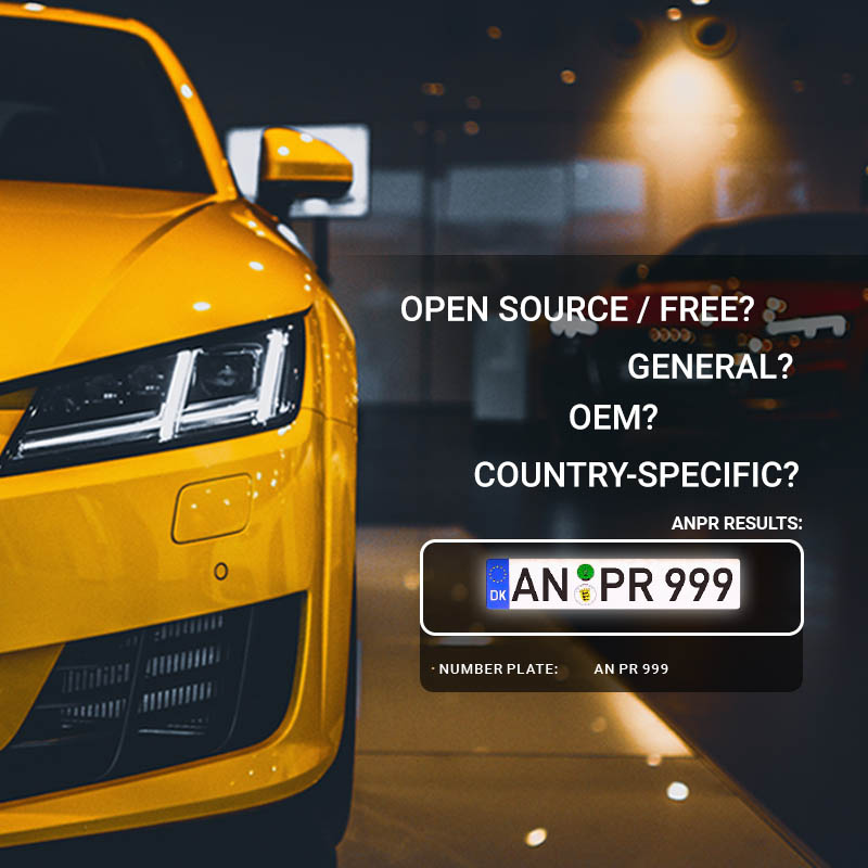 Tailored ANPR/LPR yellow audi