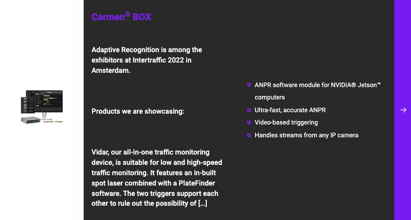 intertraffic-2022-amsterdam-adaptive-recognition-carmen-box-anpr-lpr-software-product-image
