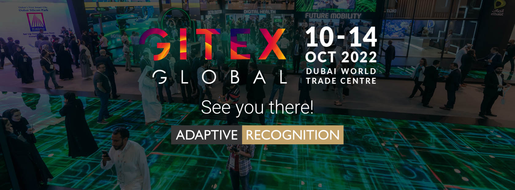 GITEX Global expo Dubai 2022 adaptive recognition hero