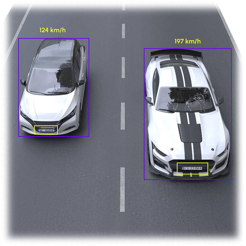 vidar speed detection camera left-right image 1