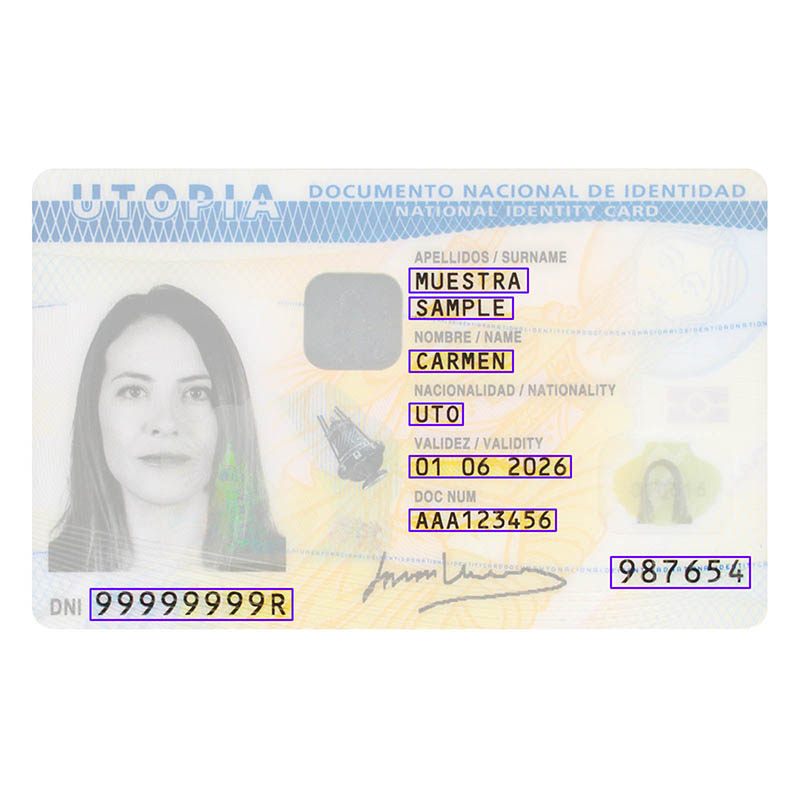 id card scanner sample