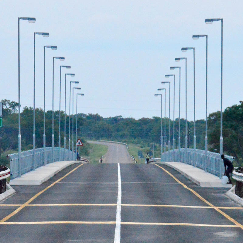 S1 portable speed camera setup in Zambia for road safety