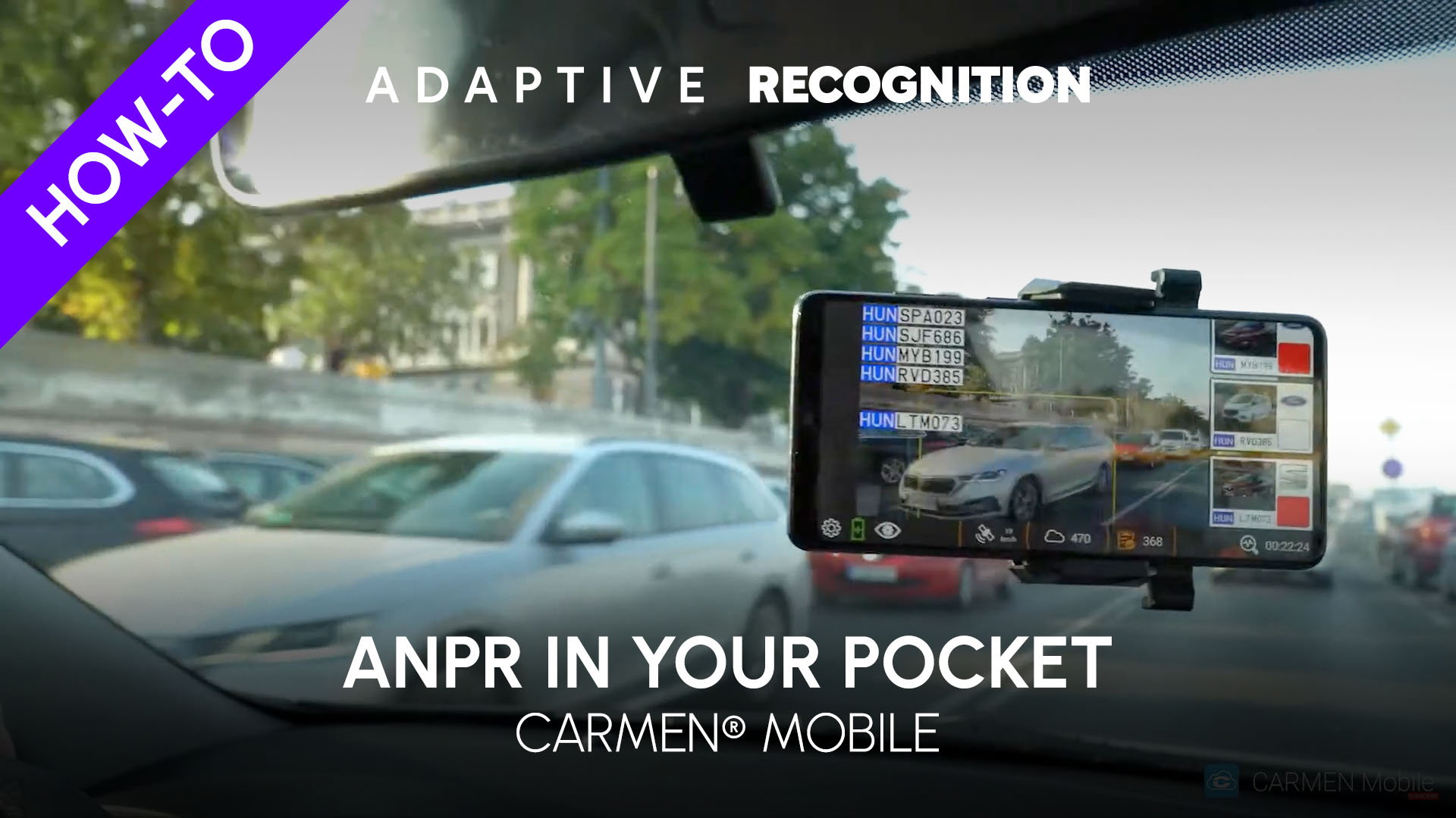 Carmen mobile how-to video series - ANPR/ALPR in your pocket (android app)