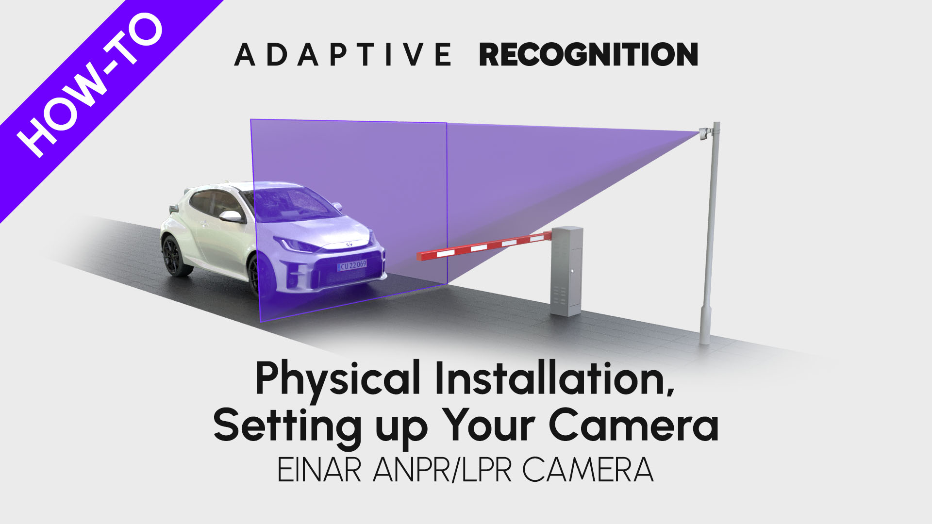 Einar vehicle access control camera how-to video series - Physical installation, setting up your camera