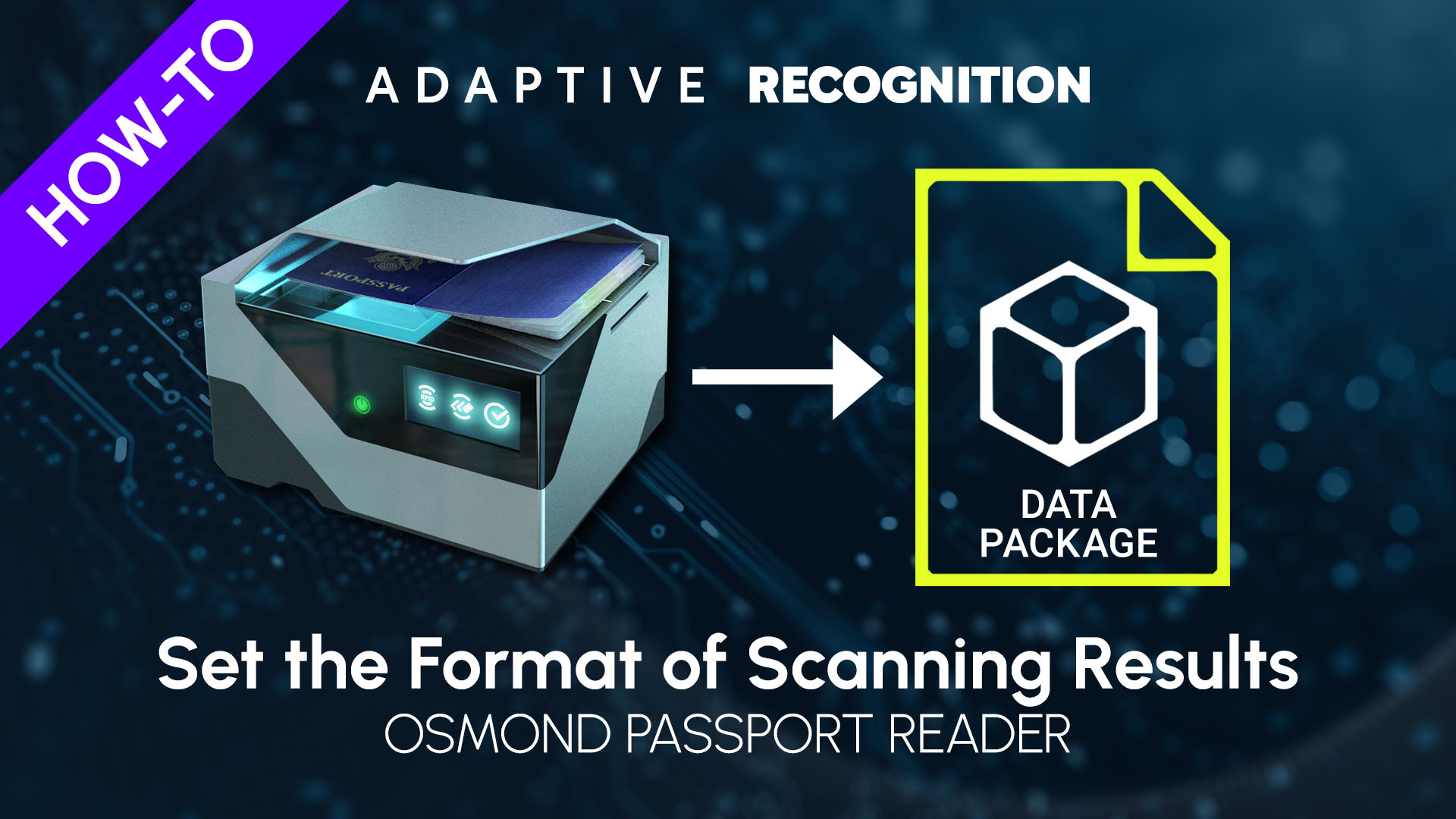 Osmond passport reader install - Set the format of scanning results