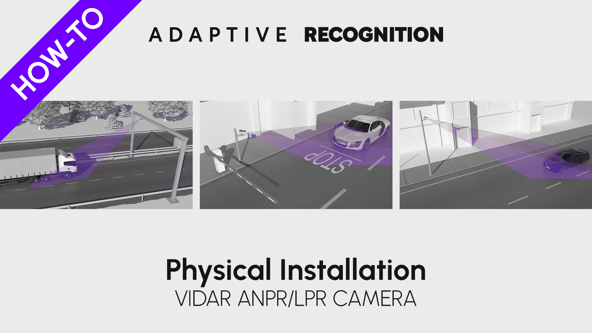 Vidar ANPR/ALPR camera how-to video series - Physical installation