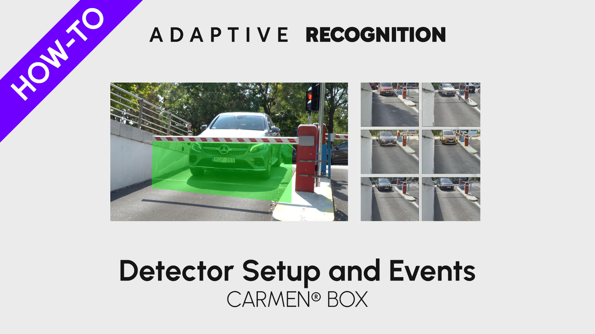 Carmen Box how-to video - Detector setup and Events