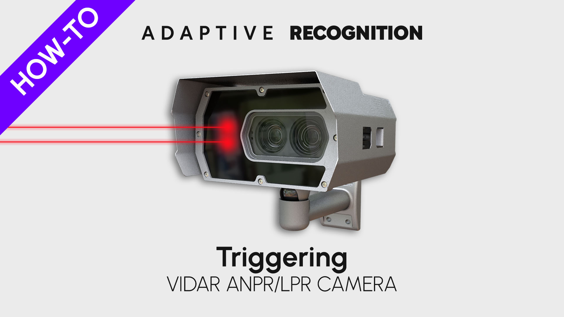 Vidar ANPR/ALPR camera how-to video series - Triggering