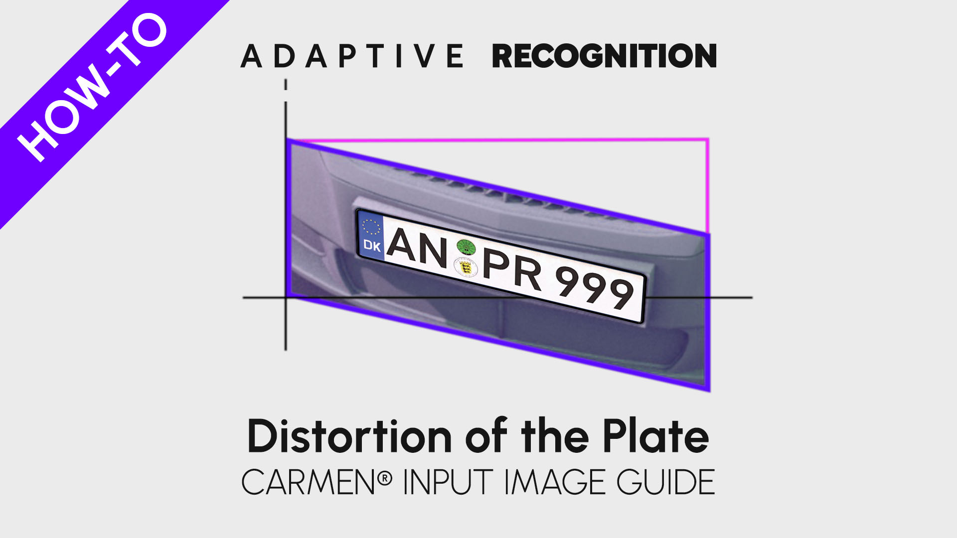 Carmen input image guide - Distortion of the Plate