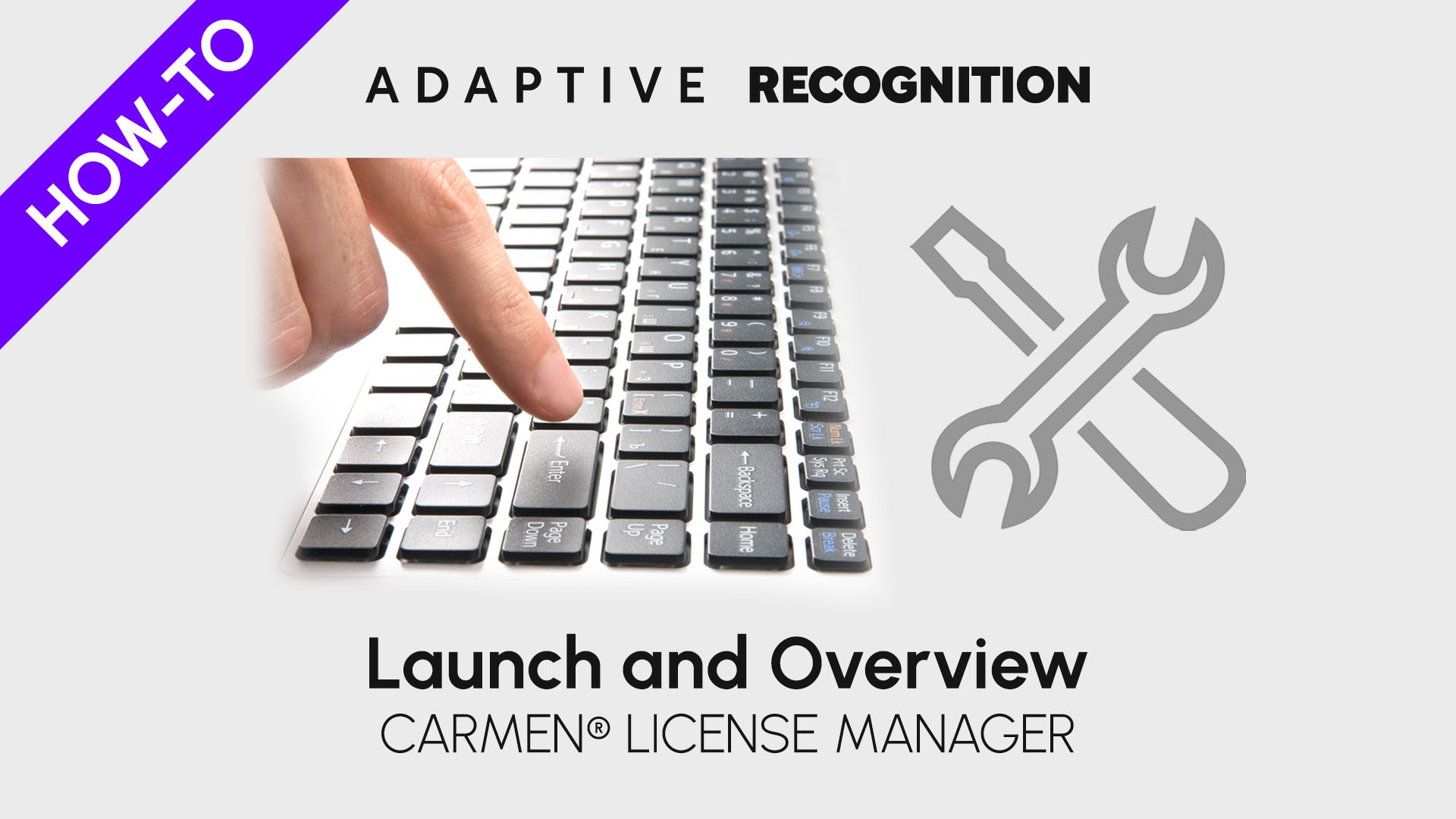 Carmen ANPR/ALPR software license manager - Launch and Overview