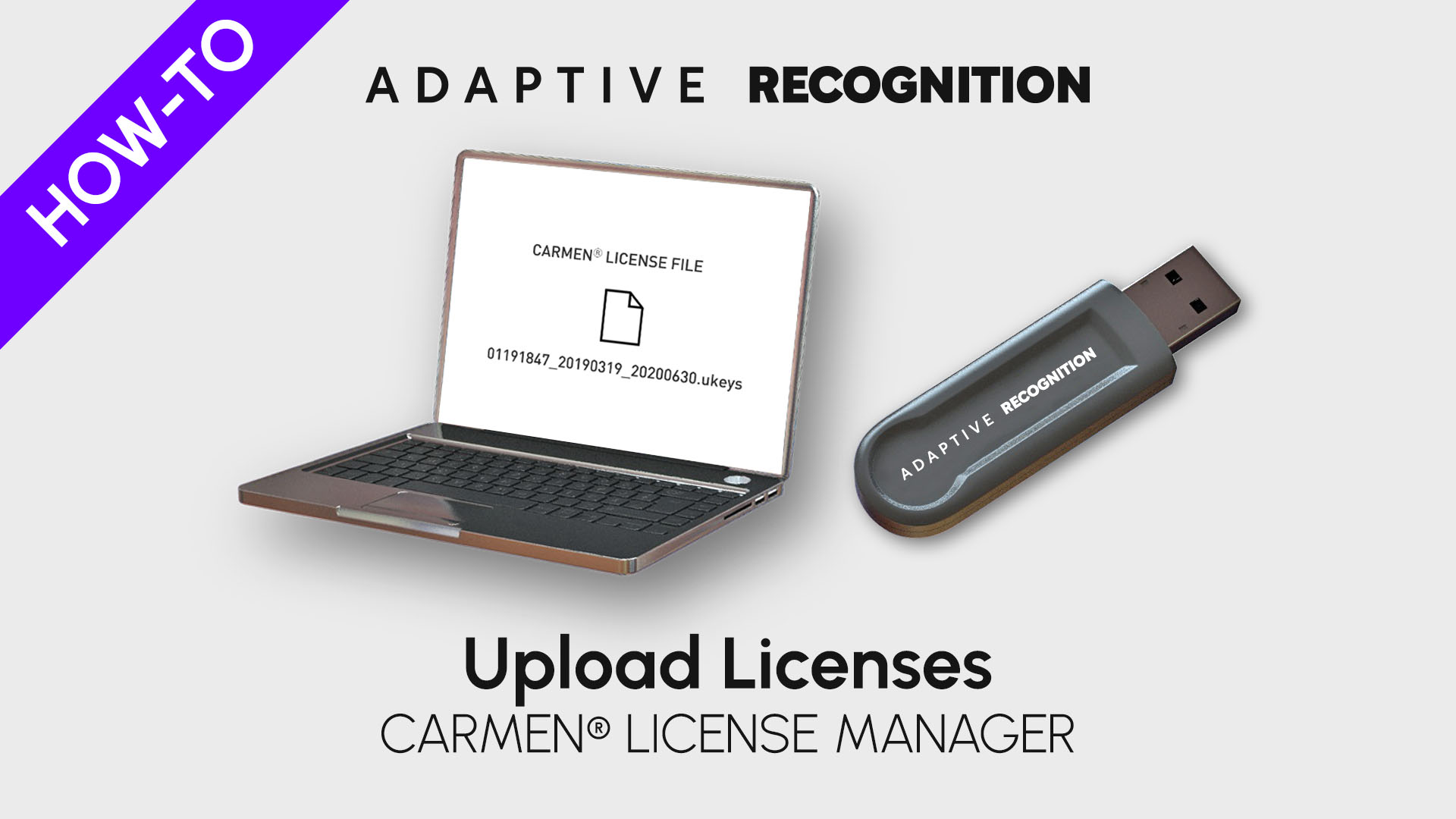 Carmen ANPR/ALPR software license manager - Upload Licenses