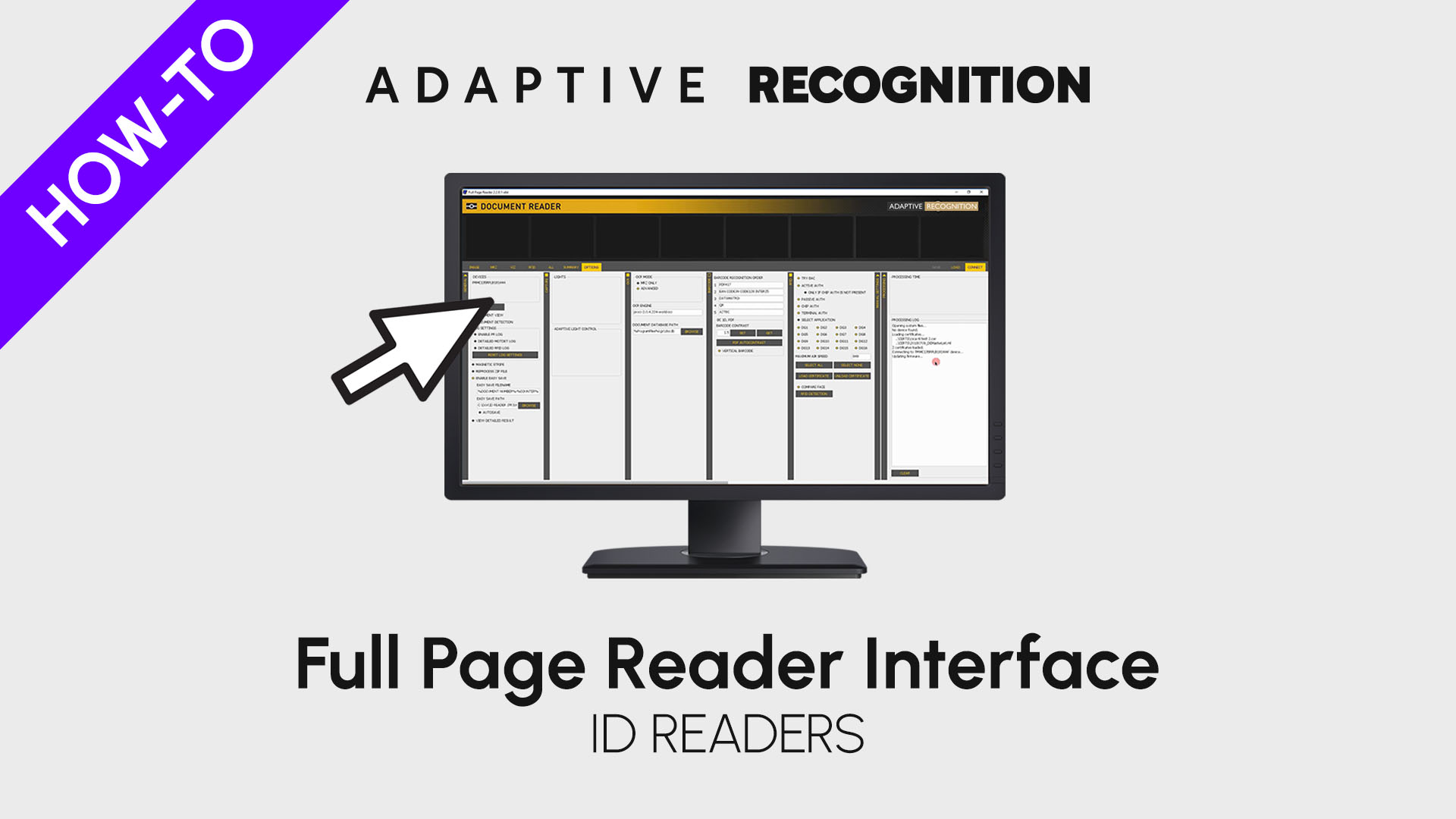 ID & Passport Readers How-to Video Series - Full page reader interface