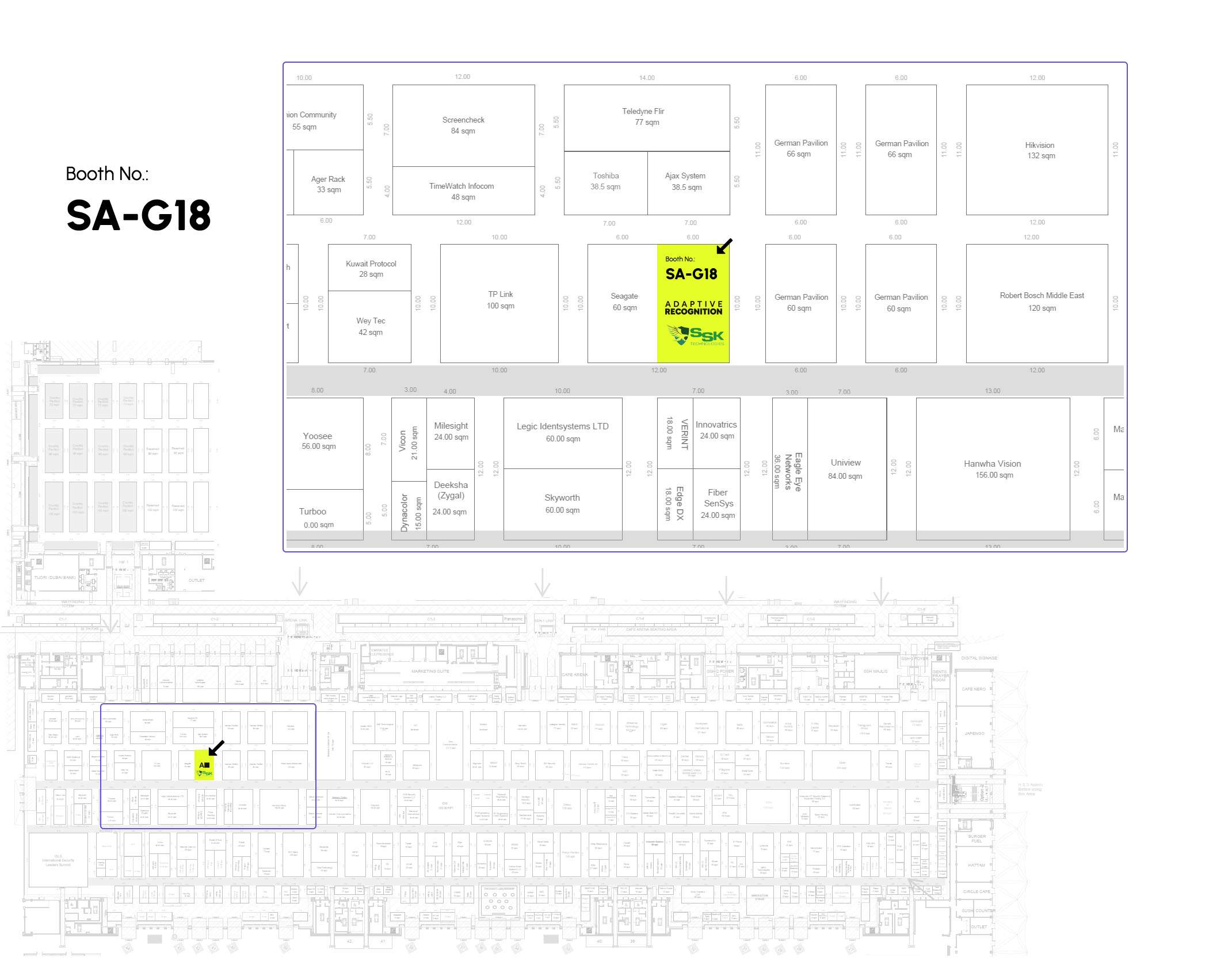 intersec dubai 2025 adaptive recognition ssk floor plan