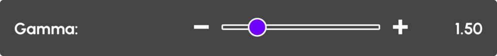 gamma setting for license plate recognition