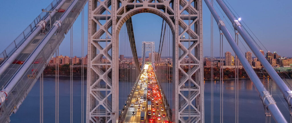 low emission zone / traffic on bridge