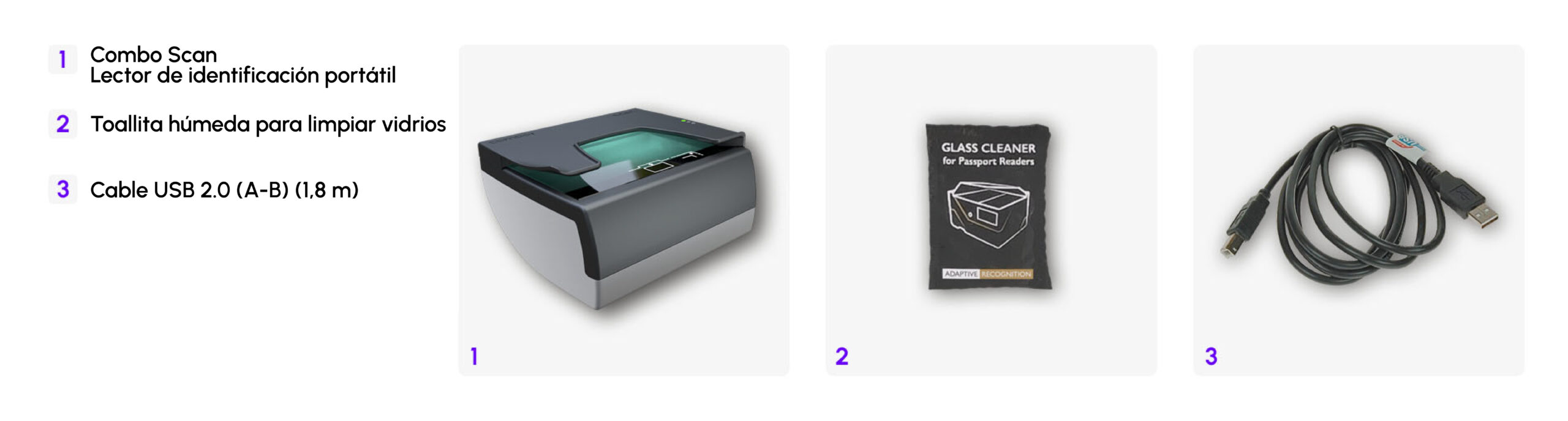 combo scan id scanner what's in the box image