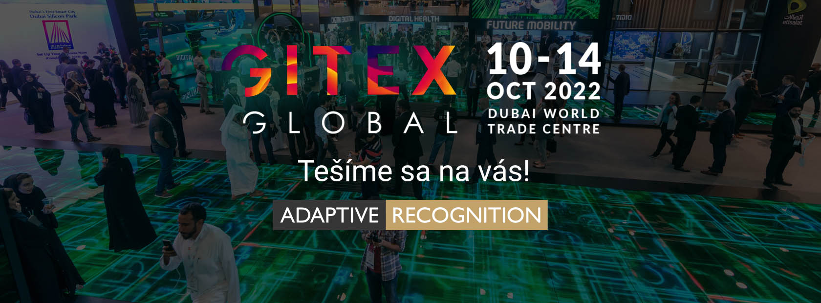 GITEX Global expo Dubai 2022 adaptive recognition hero